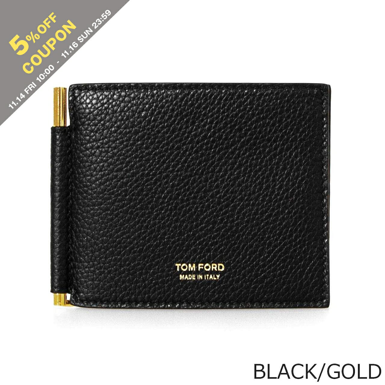 【5％OFFクーポン対象】トムフォード TOM FORD 財布 二つ折り財布（マネークリップ） T LINE MONEY CLIP WALLET メンズ Y0231 LCL158G / LCL158S