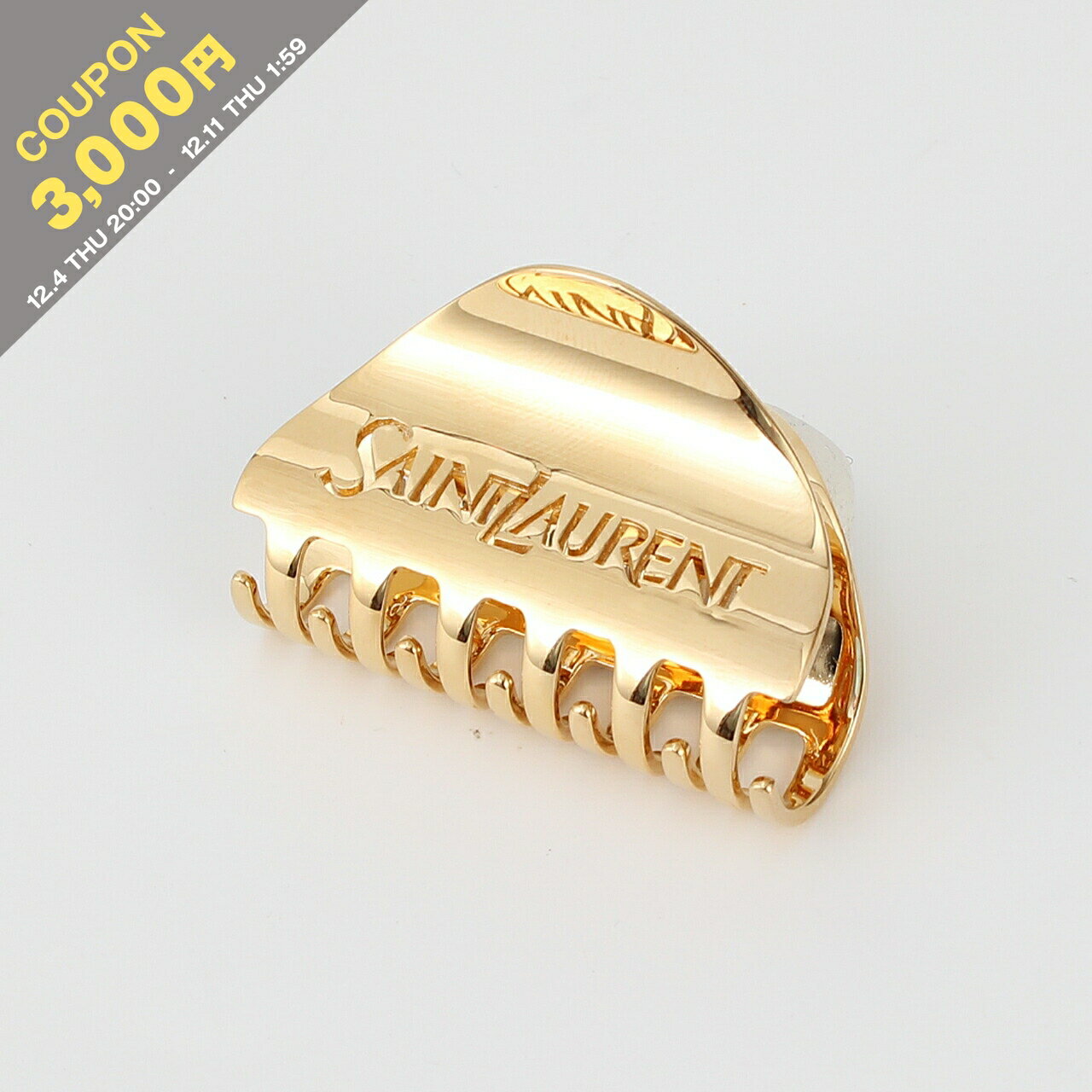 【3,000円クーポン対象】サンローラン パリ SAINT LAURENT PARIS ヘアクリップ HALF-MOON CLAW CLIP [..