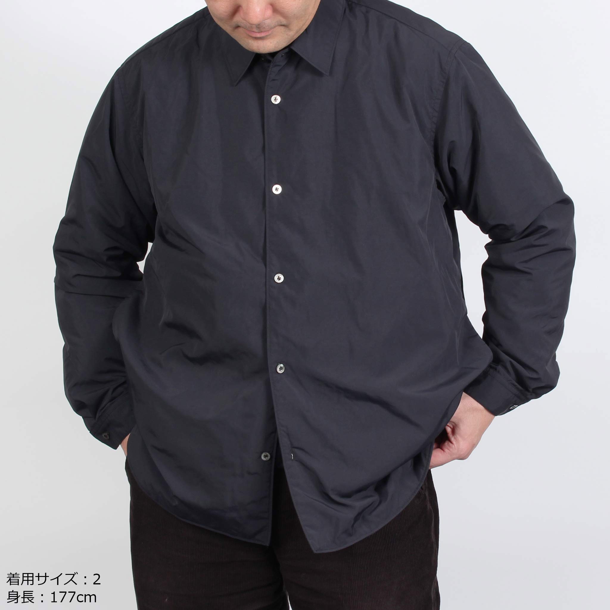マニュアルアルファベット MANUAL ALPHABET ダウンシャツ NANGA×MANUAL ALPHABET SUPER LIGHT DOWN SHT [スーパーライトダウン] メンズ MA-J-393