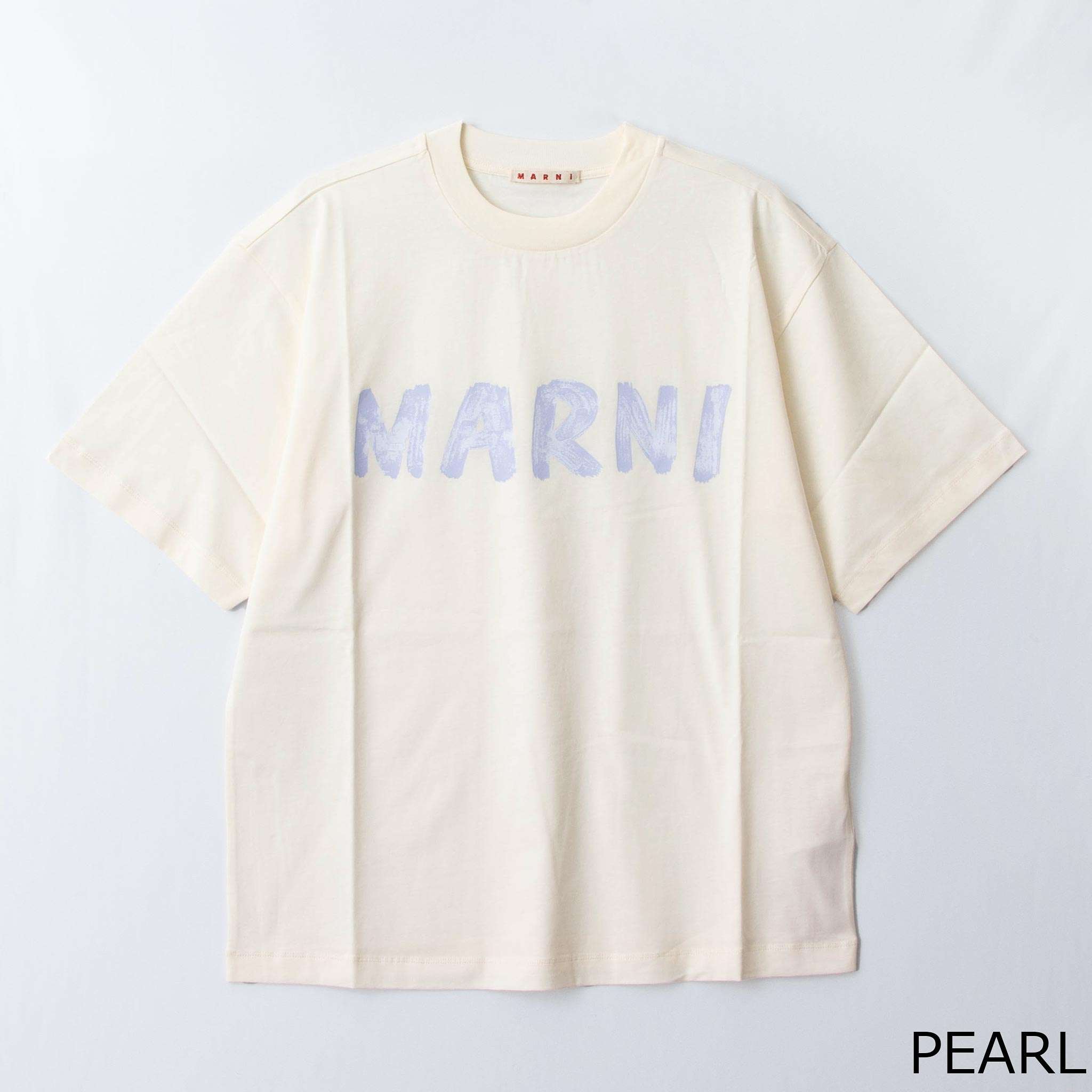 楽天on the cornerマルニ MARNI レディース オーバーサイズTシャツ LOGO ORGANIC COTTON JERSEY T-SHIRT [ロゴ オーガニックジャージーTシャツ] THJET49EPH USCS11