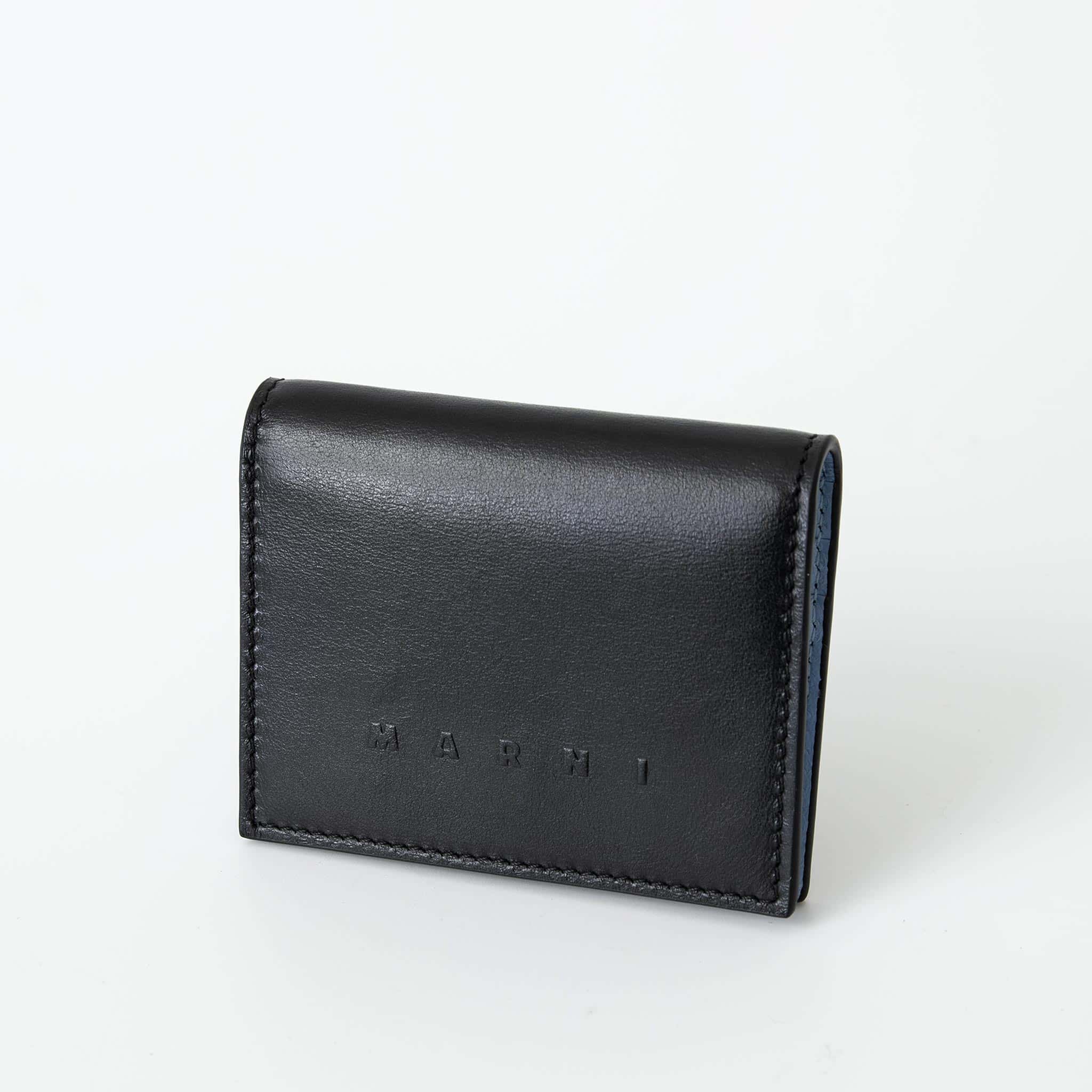 マルニ MARNI メンズ キーリング付き カードケース ブラック KEY HOLD W RING 
