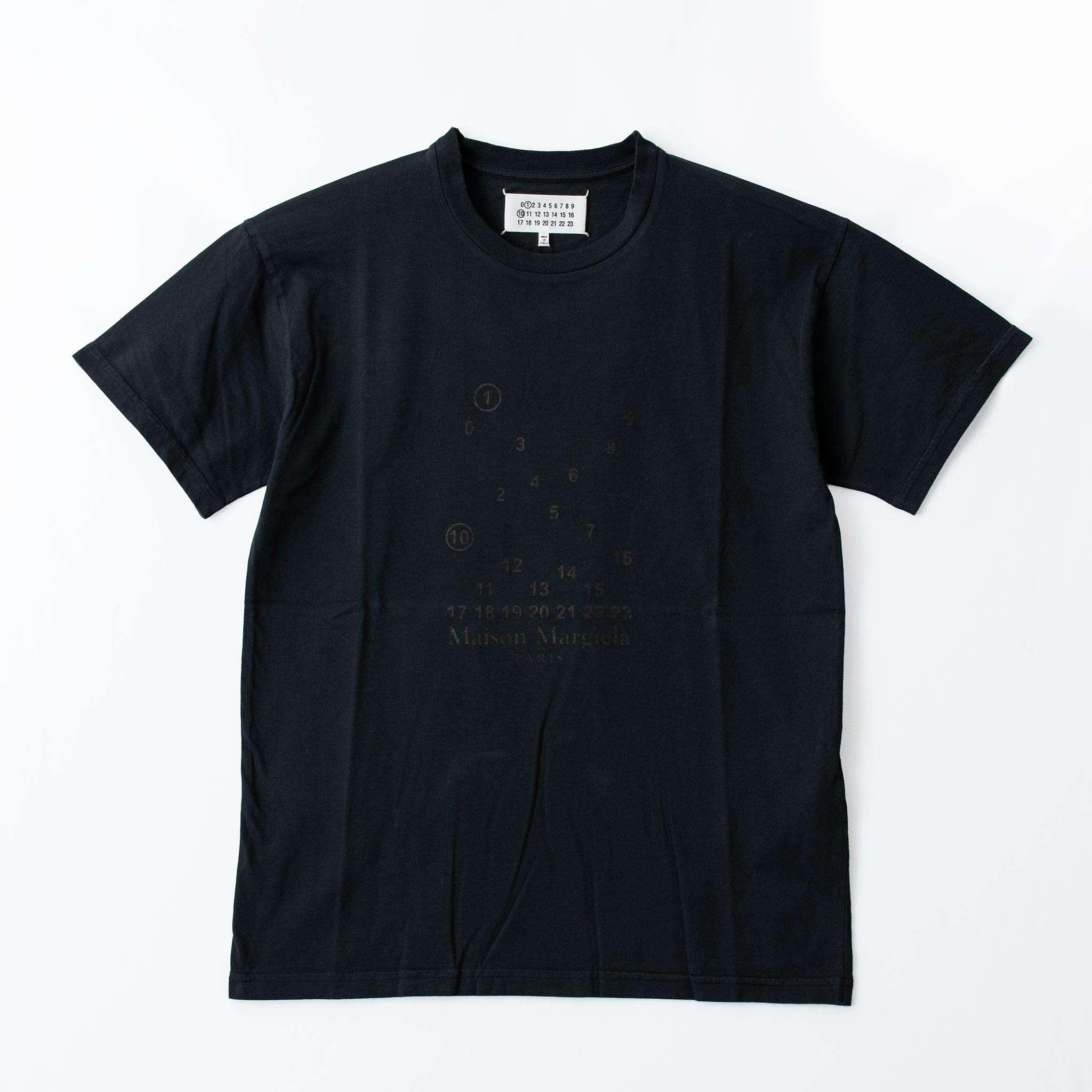 メゾンマルジェラ MAISON MARGIELA レディース 半袖Tシャツ NUMERIC LOGO T-SHIRT  S51GC0522 S20079 861 BLACK