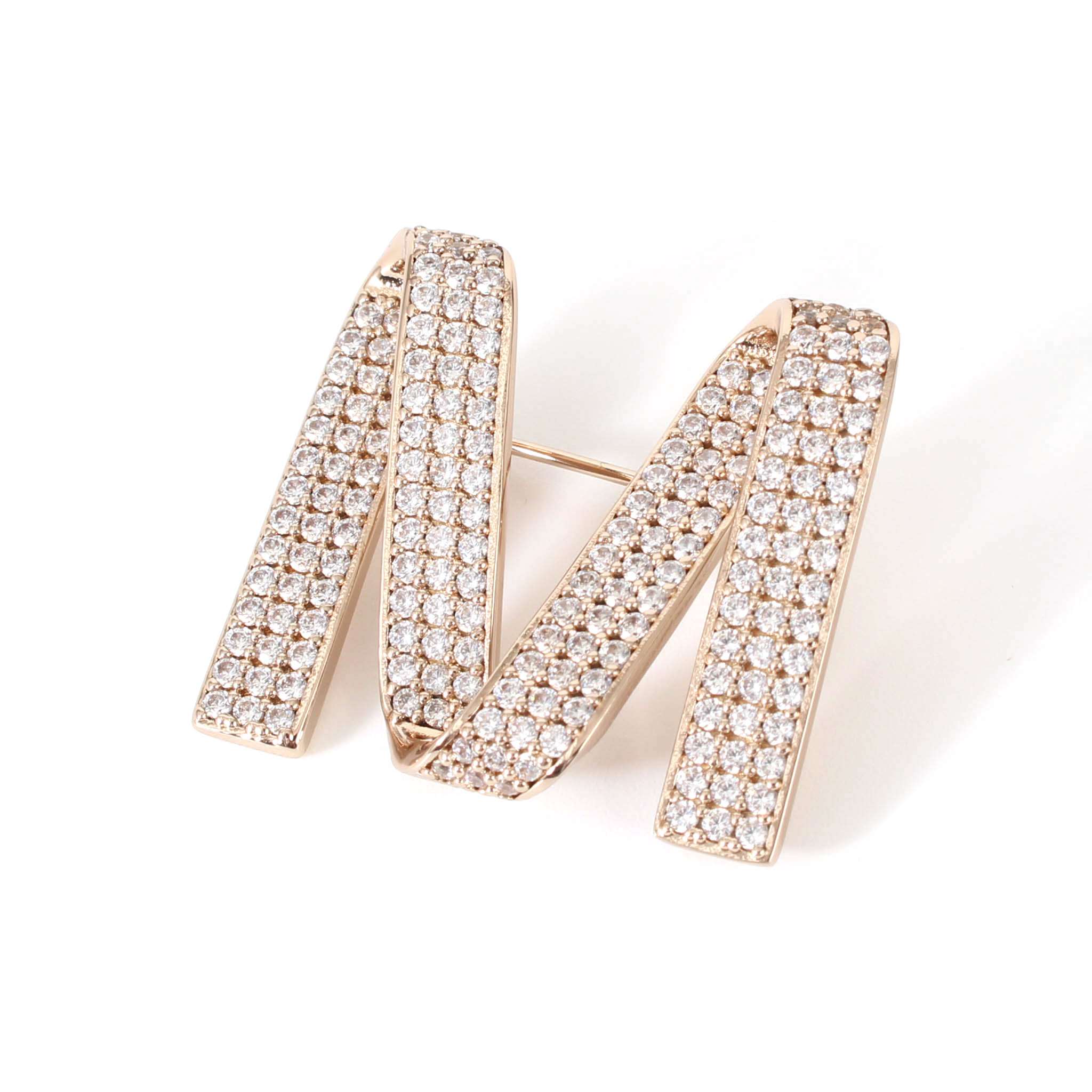 Rakuten - 【ポイント3倍＆1000円クーポン】マックスマーラ MAX MARA ブローチ ACCESSORI MGROSGRAINPIND [Mグログレーン ラインストーン ブローチ] レディース 24756121