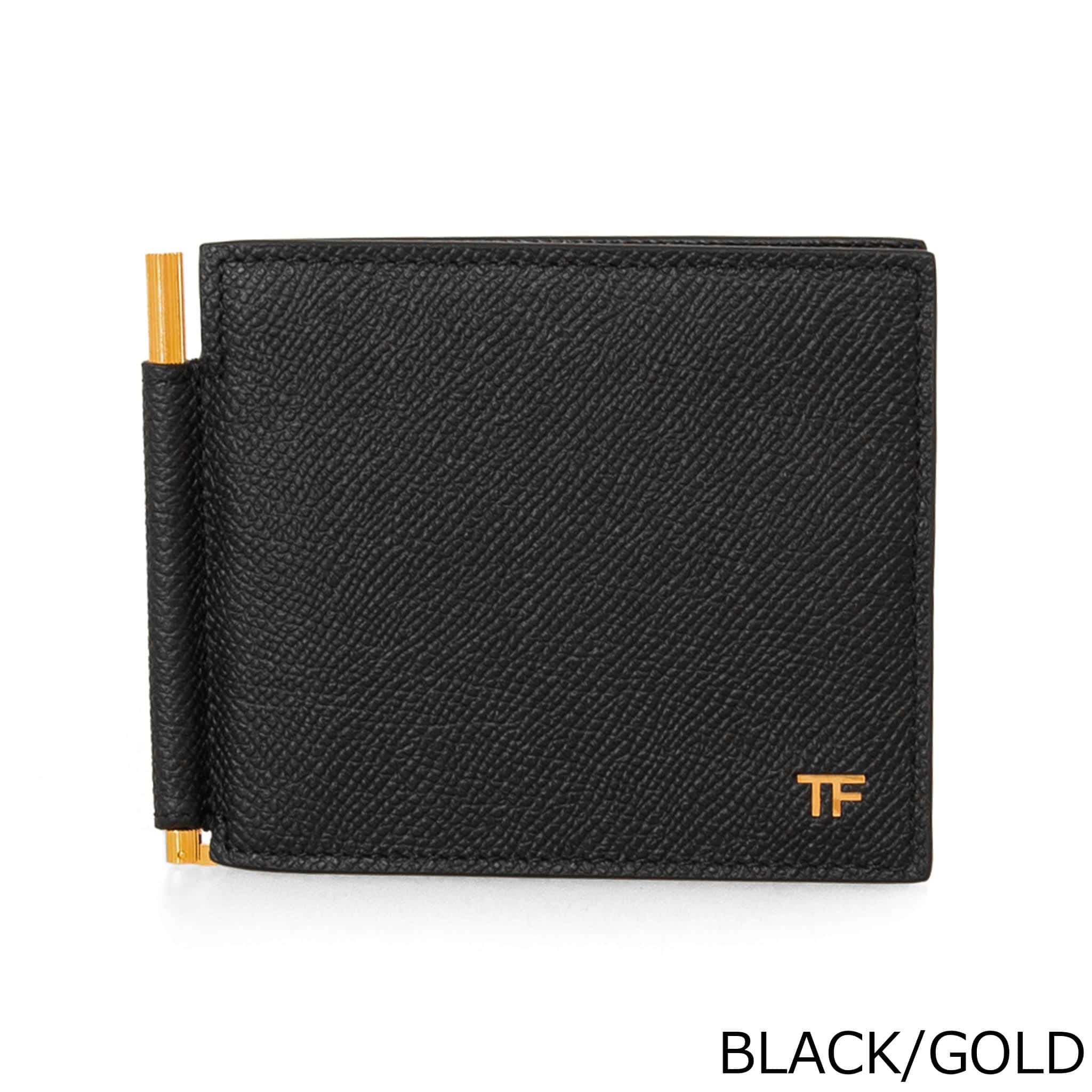 トムフォード TOM FORD 財布 二つ折り財布（マネークリップ） SMALL GRAIN CALF T LINE MONEY CLIP WALLET メンズ YM231 LCL081G / LCL081S