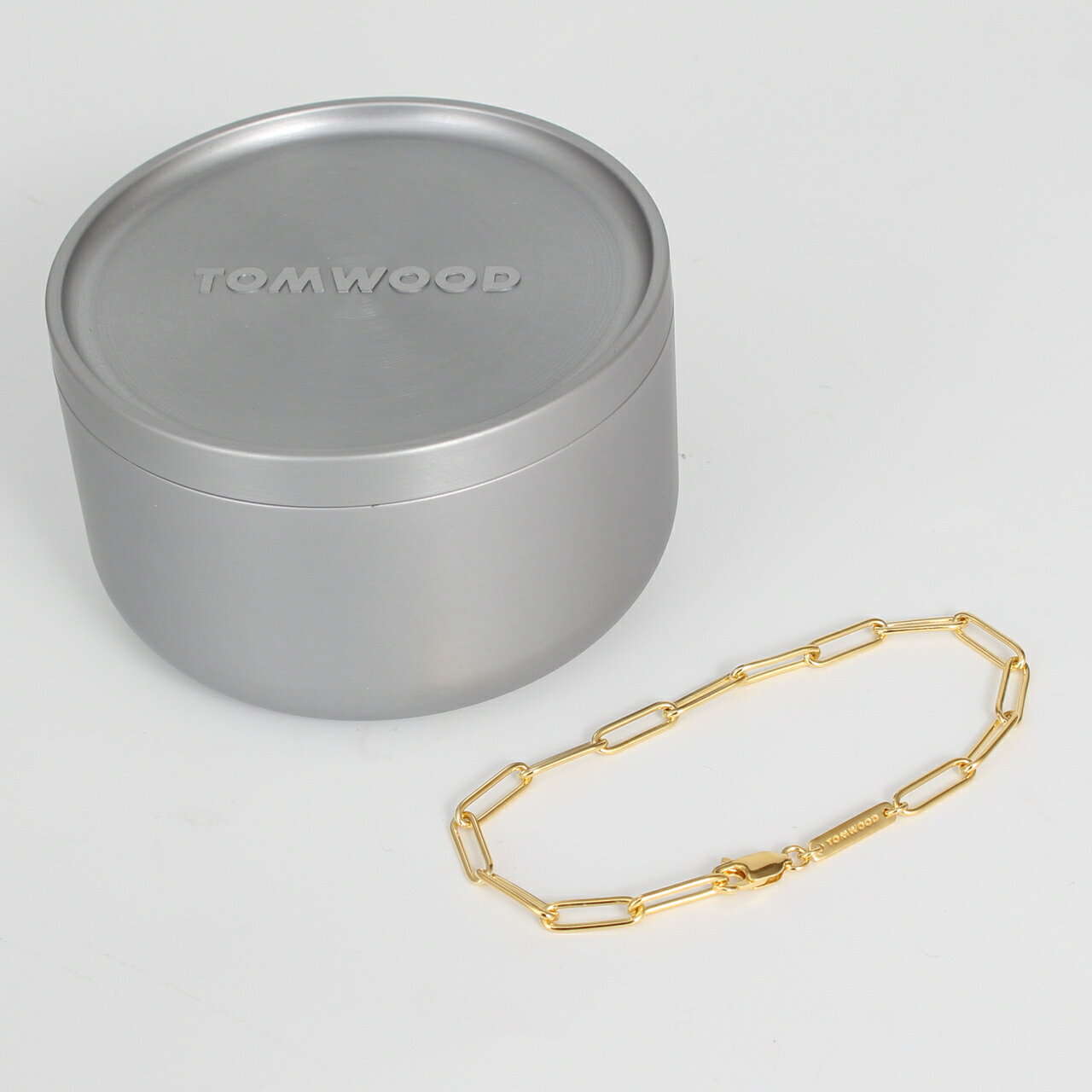Pearl White - トムウッド TOM WOOD ブレスレット BOX BRACELET GOLD [ボックス・ブレスレット・ゴールド] レディース メンズ 100067 S925/18K GOLD P