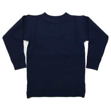 ティージー カットソー バスク シャツ Tieasy Authentic オーセンティック ×ISLAND KNIT WORKS Fisherman's Sweater A.F.Blue フィッシャーマンズセーター