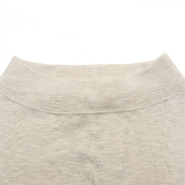 ティージーオーセンティッククラシック モックネックシャツ tieasy AUTHENTIC CLASSIC Mock Neck Shirt Natural