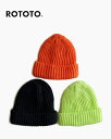 ロトト チャンキーコットンショートビーニー ROTOTO CHUNKY COTTON SHORT BEANIE R5082