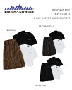 THOUSAND MILE TM251EC01132 SHORT SLEEVE T-SHIRT&SKIRT SET / サウザンドマイル レディース 半袖Tシャツ 2点 & スカートセット【3点セット】