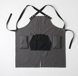OW-B6976-GRY/BLKOnway 焚き火エプロン ブラック/グレー