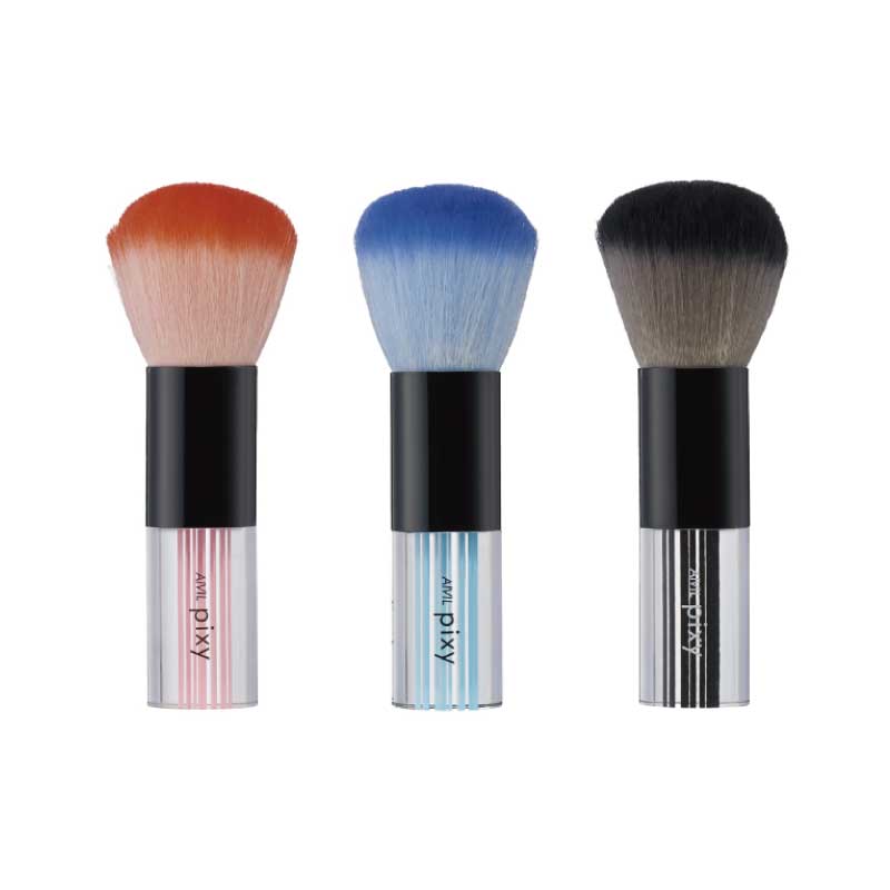 AIVIL アイビル フェイスブラシ pixy ピクシー メイク 化粧 ピンク ブルー ブラック 自立式 美容 サロ..