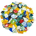 ONYX JAPAN ガラスモザイク 600g, 2400 g 全18色 (Plain+Glitter Series) ガラス モザイク モザイクガラス ランダム デコレーション DIY