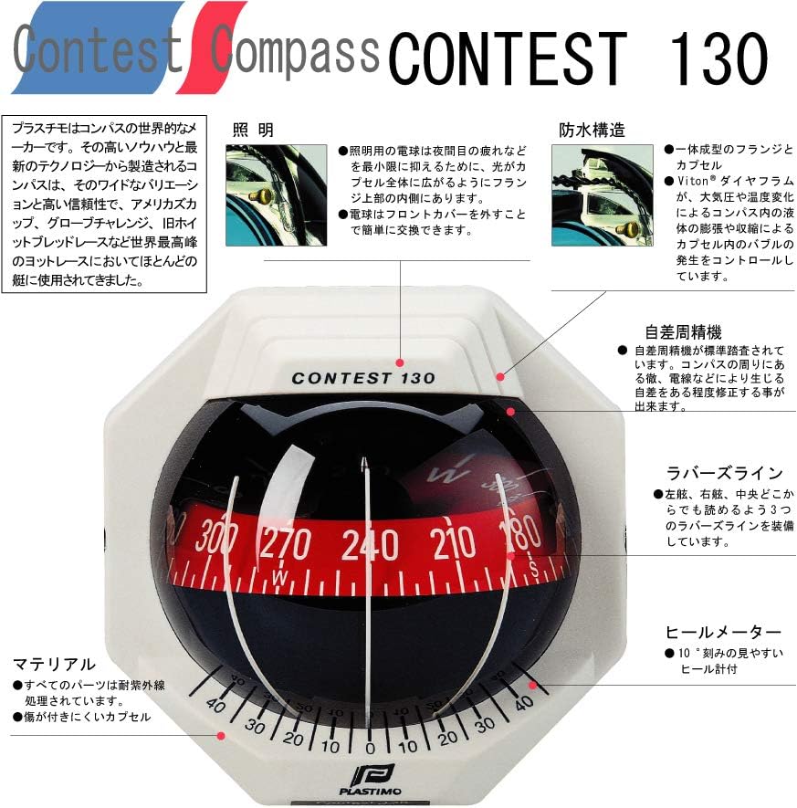 PLASTIMO (プラスチモ) コンテスト 130 ブラック(ブラックカード) 39669A 船舶用 ...