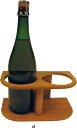 PLASTIMO ( プラスチモ) 2 ボトルホルダー バンブー材 (竹) L22.6×D9×H11.9 5998710