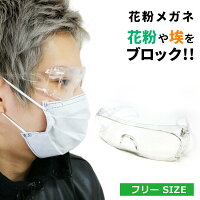 花粉メガネ 花粉症メガネ 保護メガネ ほこりメガネ メガネ めがね 眼鏡 花粉 花粉症 対策 グッズ ゴーグル 花粉よけ 防塵メガネ 対策グッズ 安全メガネ クリアフレーム クリアレンズ 大人用