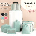 【mitas公式】トラベルポーチ 8点セット 収納 旅行バッグ 大容量 セット ベルト付き ポーチ メッシュ 雑貨 収納袋 小分け 袋 小物 下着 歯ブラシ 着...