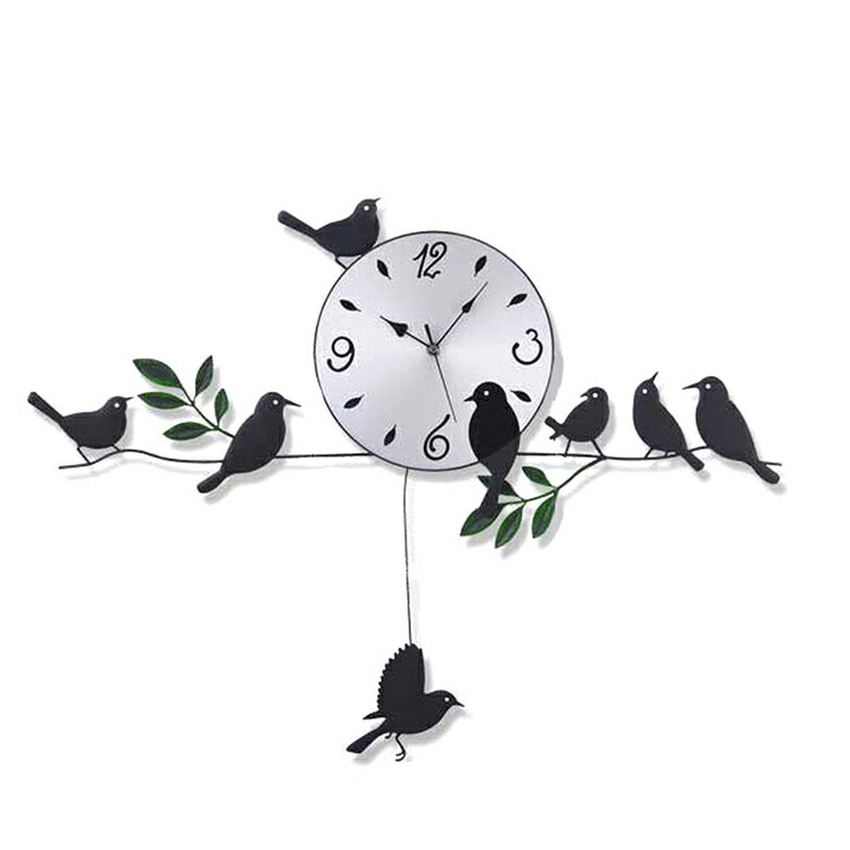 振り子時計 壁掛け 鳥の振り子時計 時計 鳥 振り子 掛け時計 壁掛け時計 壁掛時計 おしゃれ かわ ...