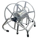 アルミ製ホース巻取器 動力噴霧器用ホース巻き取り器 ラック式 ホースリール 法人様送料無料 個人様別途送料