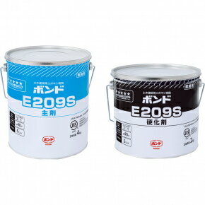 コニシ ボンドE209 6kg*3セット 浮き注入補修 アンカーピンの固定 ひび割れ補修 タックコート 不陸調整、ピンホール目つぶし、充てん接着 個人宅配送不可...
