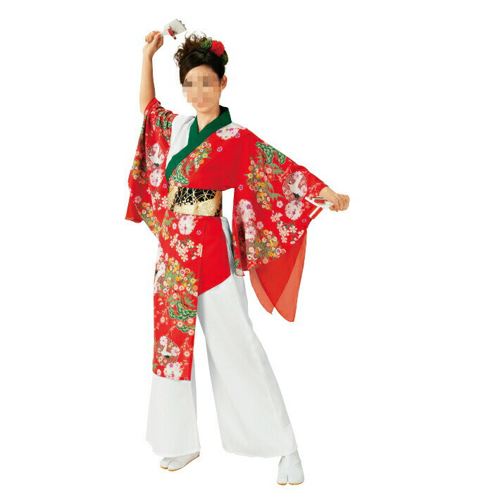 樂天商城 - よさこい衣装 よさこいコスチューム ソーラン節 祭り衣装 舞台衣裳 ダンス衣装 和柄（レディース） | お祭天国 きぬずれ踊衣裳
