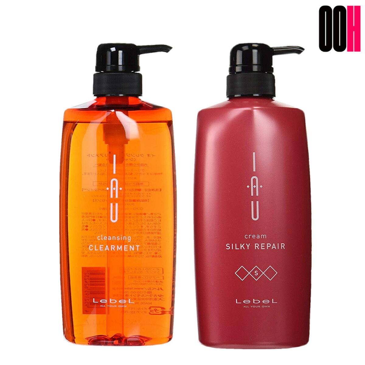 樂天商城 - 【最大ポイント10倍※要エントリー 3月4日20:00〜3月11日01:59まで】ルベル イオ クレンジング クリアメント シャンプー 600ml ＆ クリーム シルキーリペア ヘア トリートメント 600ml ポンプ セット