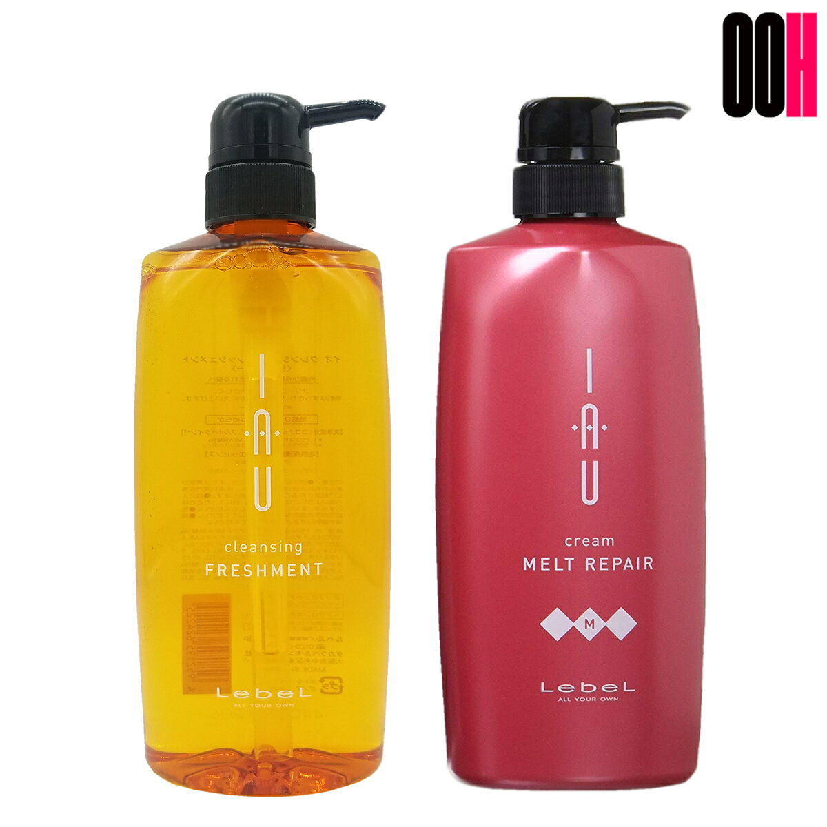 【最大ポイント10倍※要エントリー 3月4日20:00〜3月11日01:59まで】ルベル イオ クレンジング フレッシュメント シャンプー 600ml ＆ クリーム メルトリペア ヘア トリートメント 600ml セット LebeL
