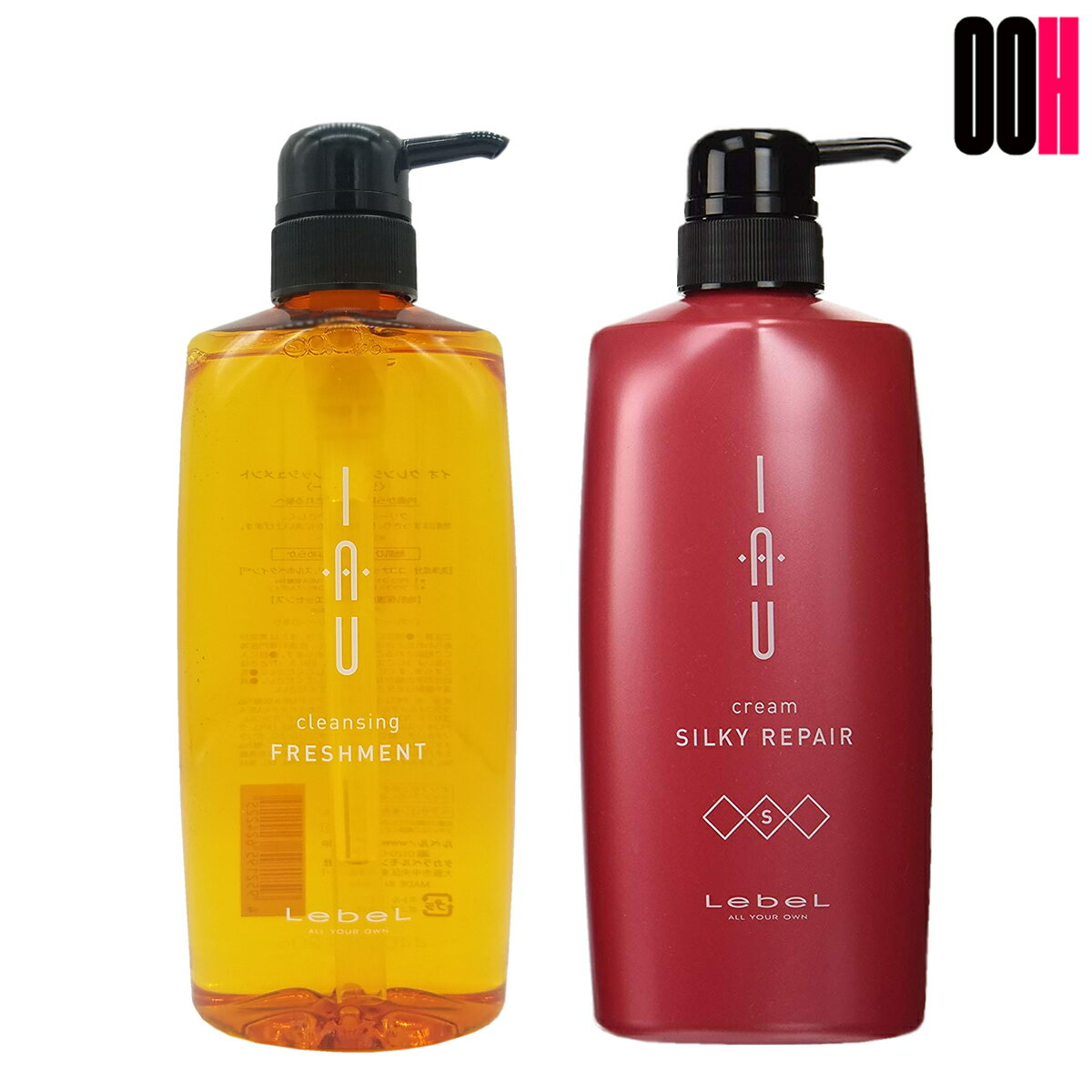 【最大ポイント10倍※要エントリー 3月4日20:00〜3月11日01:59まで】ルベル イオ クレンジング フレッシュメント シャンプー 600ml ＆ クリーム シルキーリペア ヘア トリートメント 600ml セット LebeL