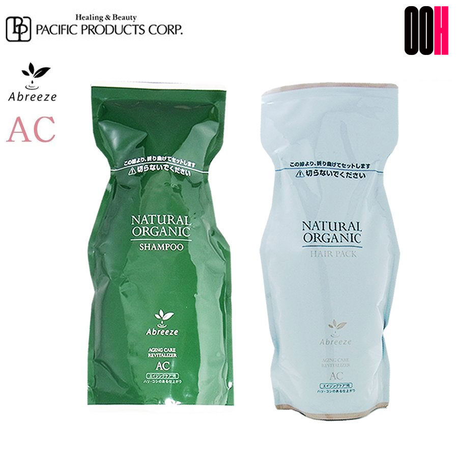 アブリーゼ ナチュラルオーガニック AC タイプ シャンプー 600ml 詰め替え + ヘアパック 600g 詰め替え セット トリートメント 送料無料 oohooh-10001020 OOH パッケージ画像