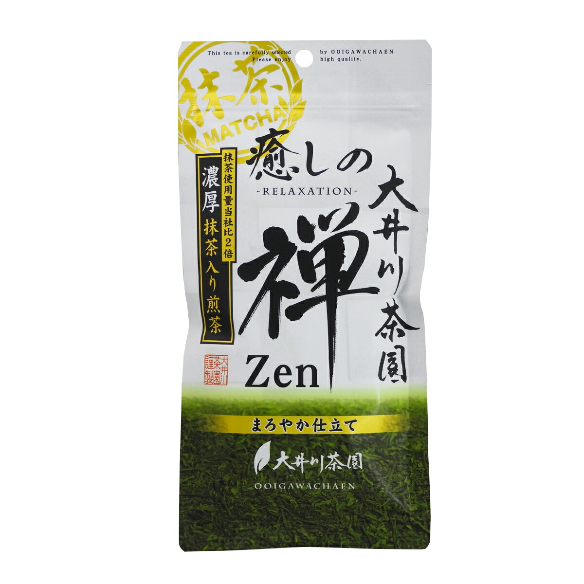 《大井川茶園》癒しの禅 濃厚抹茶入り煎茶 100g【オススメ/お茶/緑茶/煎茶/深蒸し茶/茶葉/国内産/抹茶入り/カテキン/ビタミンC】