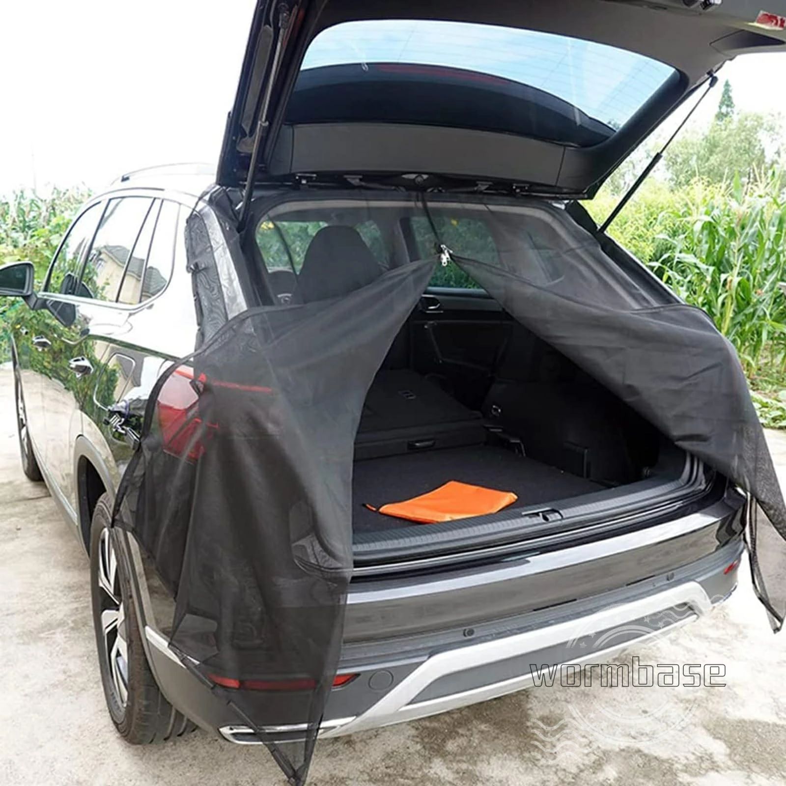 【店舗の人気商品!】車用 カーテン 楽らくマグネット 防虫ネット バックドア用 車用 車 サンシェード 車用網戸 断熱 紫外線カット 蚊帳