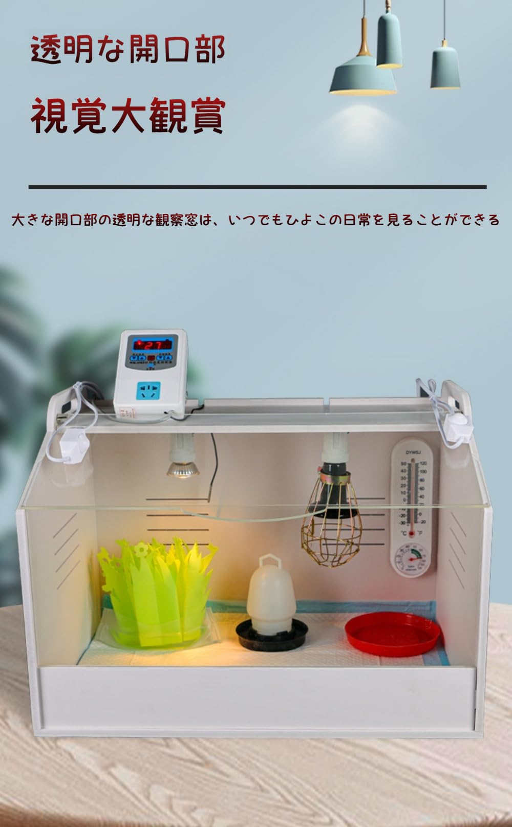 【ポイント2倍!7月限定!店舗の人気商品!】ひよこのためのブローダー箱、熱ランプ ...