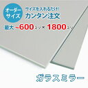 【オーダーサイズ】ガラスミラー:600ミリ×1800ミリ以内の鏡のサイズオーダー製作【安心保証付き】/玄関姿見・洗面所・トイレ・店舗姿見・パーソナルジム・ダンス...