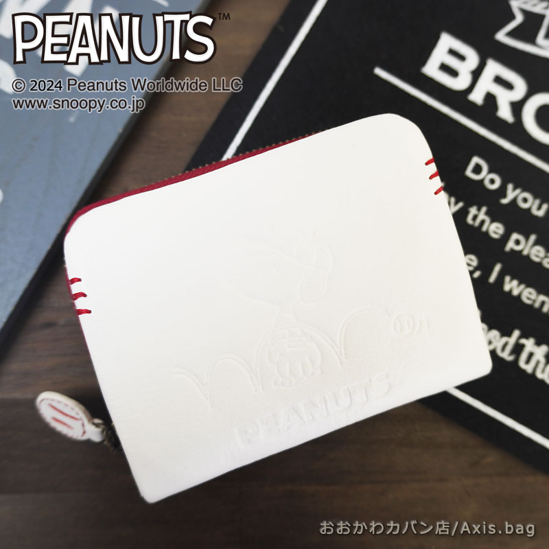 Rakuten - ピーナッツ PEANUTS スヌーピー SNOOPY ラウンドファスナー二つ折り財布 BALL 73035/月間優良ショップ