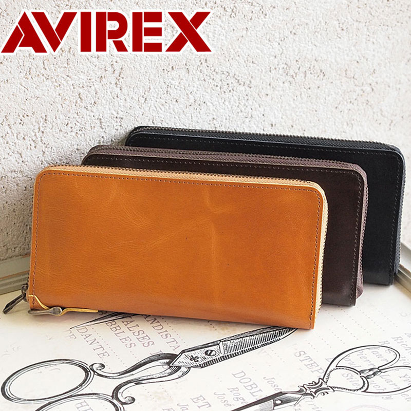 アビレックス アヴィレックス AVIREX ラウンドファスナー長財布 財布 BEIDE バイド AVX1806 バレンタイン/月間優良ショップ