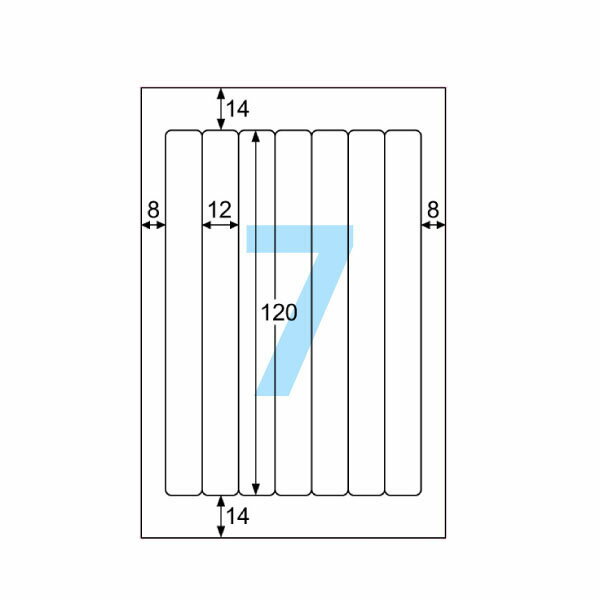 ヒサゴ OP1904-N ファイルラベル はがき/7面 白再剥離 5冊セット（50シート入）