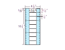 MM4S タックフォームラベル 9面 1000折 
