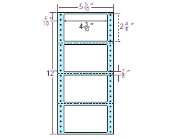 R5H 表示用再剥離ラベル 4面 1000折 【送料無料】