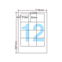 CL-10 ナナクリエイト A4/12面 500シート 【送料無料】