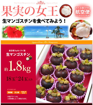 フレッシュ 生マンゴスチン(約1.8kg)タイ産 世界三大美果 甘酸っぱい魅惑のトロピカルフルーツ 送料無料