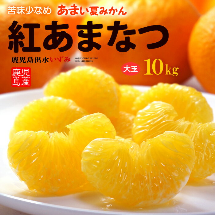 紅甘夏みかん 2L-3L(約10kg)鹿児島産 紅あまなつ あまなつ 甘夏 みかん 夏みかん 大玉 甘い 秀品 高糖度 鹿児島県 出水 食品 フルーツ 果物 みかん あまなつ 送料無料