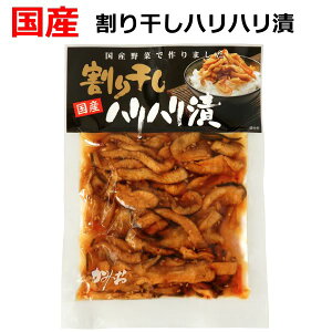 国産 割り干しハリハリ漬け ( 国産 大根 醤油漬け ) 100g袋入り 漬物 刻み しょうゆ漬け ご飯のお供 お弁当 お茶うけ 常備菜 ポイント消化