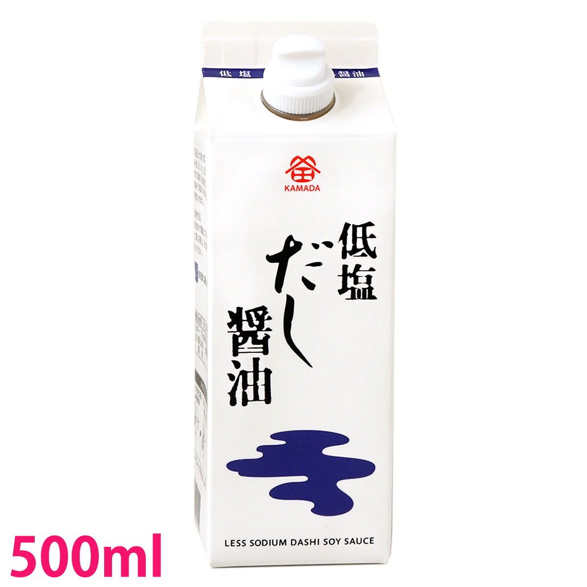 鎌田醤油 低塩だし醤油 500ml 1本 か