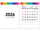 【名入れ印刷 無印25部から】 カレンダー 2026年 令和8年 壁掛け COLORFUL HEAD SG-2320 1部あたり655円から 名入れ 50 10...