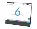 【名入れ印刷 無印50部から】 卓上カレンダー 2026年 令和8年 卓上 PASTEL 6WEEKS SG-926 1部あたり528円から 名入れ 50 10...