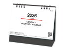 【名入れ印刷 無印50部から】 卓上カレンダー 2026年 令和8年 卓上 COMPAKT DESKTOP CALENDAR SG-957 1部あたり円から 名...