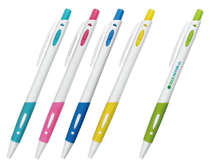 カラフルラバーボールペン 全5色 オリジナル 名入れ可 100本から 【1本28円から】NK-1645 ボールペン 大量 ノベルティ 記念品 販促品 200 300 500 1000本 見積り対応