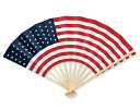 扇子 国旗 アメリカ 5本から 白竹 1本あたり1,606円から FU-5084 応援グッズ 海外 外国人