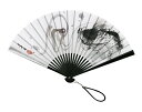 名入れ印刷 量販 墨絵 扇子 親塗 黒染大型扇子 鯉 30 から 100本 1本あたり5,830円から FU-5811 冬奇 名入れ 男性用 メンズ 女性用 レ...