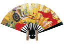 扇子 金地飾り 金箔地黒骨 御所車 5本から 1本あたり5,676円から 日本製 FU-709 海外 外国人 男性用 メンズ 女性用 レディース