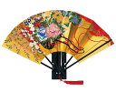扇子 金地飾り 金箔地黒骨 花車 日本製 FU-903 海外 外国人 男性用 メンズ 女性用 レディース
